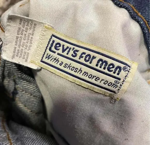 Vintage 80s Levi's For Men Skosh More Room 43549-0217 Jeans Made in USA - Picture 4 of 5